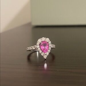 VERA WANG Sapphire & Natural Diamond Ring